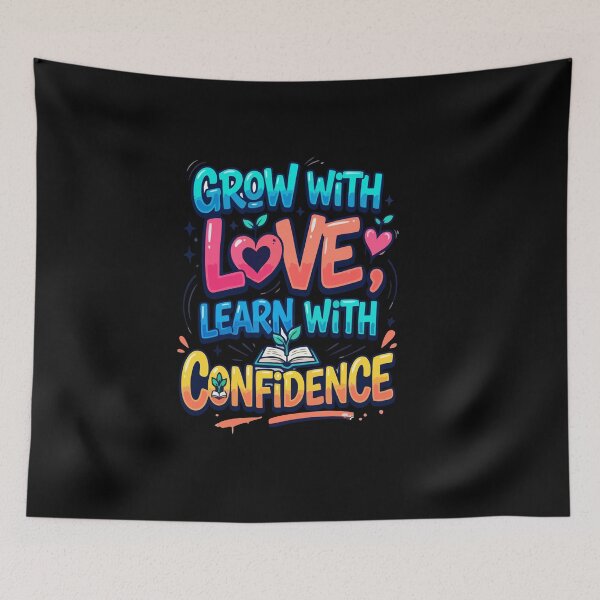 Item preview, Grow With Love Learn With Confidence Quote Oregon School designed and sold by AmeliaShirts.