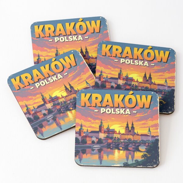 Item preview, Kraków Poland – Vintage Castle Riverside Travel Poster designed and sold by LSVart.