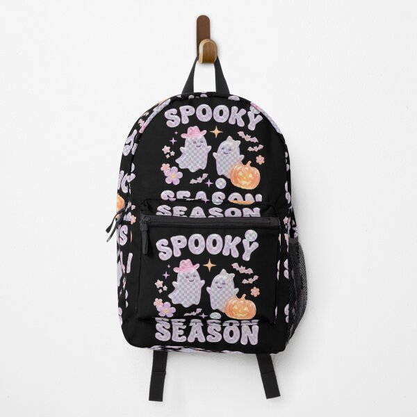 Item preview, Spooky Season Iridescent Bubble Cute Ghost Pink Cowboy Hat Glowing Pumpkin Design designed and sold by Bhaskar Digital Art.