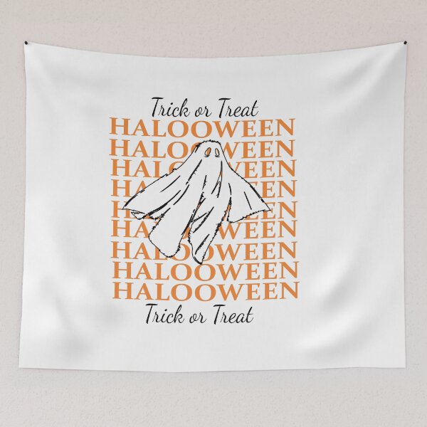 Item preview, Cute Halloween Boo Ghost, Pumpkin and Bat Vintage Design designed and sold by Carftora786.