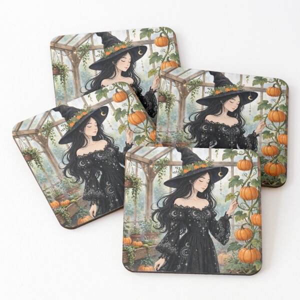 Item preview, The Witch in Her Magical Greenhouse. designed and sold by DibujandoPorfa.