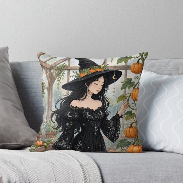 Item preview, The Witch in Her Magical Greenhouse. designed and sold by DibujandoPorfa.