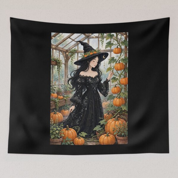 Item preview, The Witch in Her Magical Greenhouse. designed and sold by DibujandoPorfa.