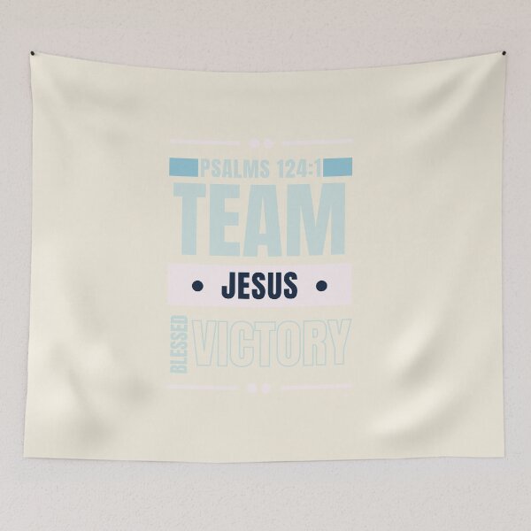 Item preview, Team With Jesus - Christ Spirituality Messiah Easter Inspo Quotes - Christmas Gifts For Wife - Navy Blue designed and sold by Doiemacreations.