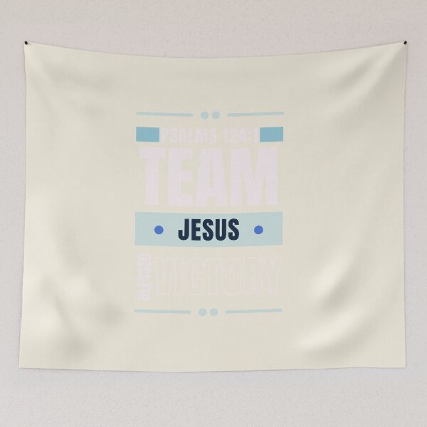 Item preview, Team With Jesus - Spirituality Baptism Catholic Motivational Quotes - Christmas Gifts For Women - Blue designed and sold by Doiemacreations.