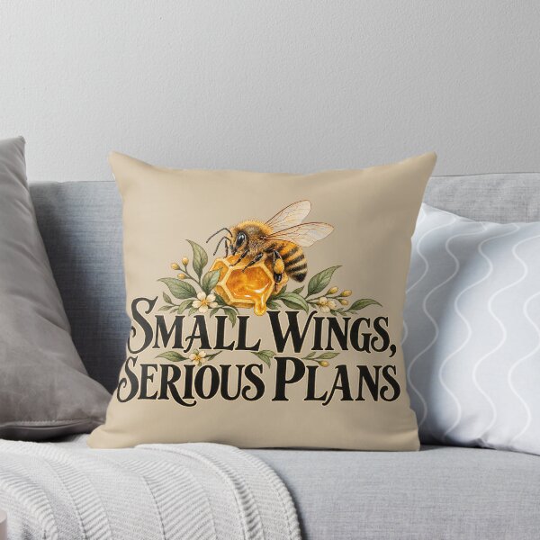 Item preview, Small Wings, Serious Plans — Honeybee and Honeycomb designed and sold by VioVibe.