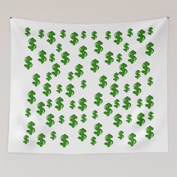Item preview, Neon Dollar Matrix Pattern designed and sold by Sock Garden.