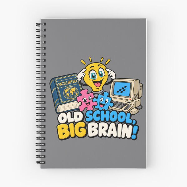 Item preview, Old School, Big Brain! Retro Geek designed and sold by Aimetoi.