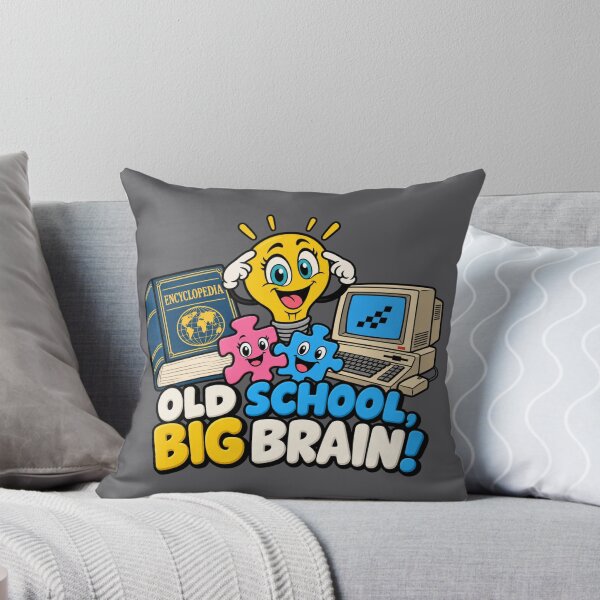 Item preview, Old School, Big Brain! Retro Geek designed and sold by Aimetoi.