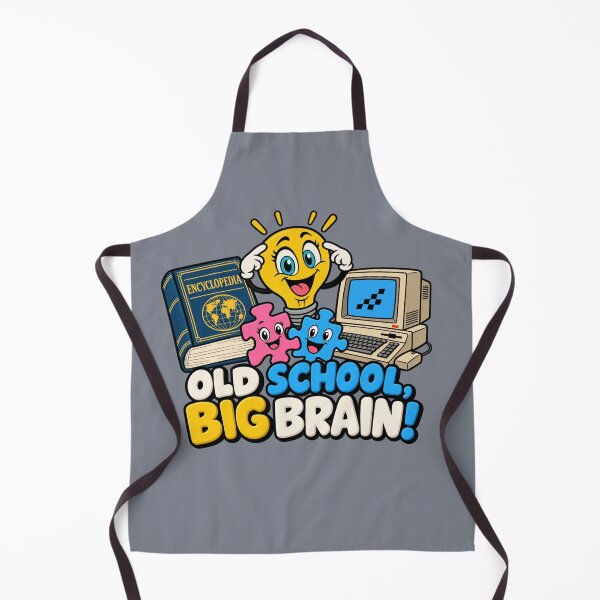 Item preview, Old School, Big Brain! Retro Geek designed and sold by Aimetoi.