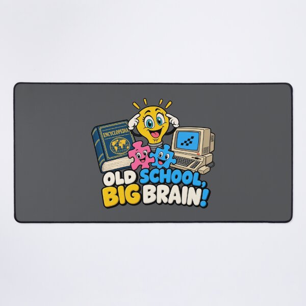 Item preview, Old School, Big Brain! Retro Geek designed and sold by Aimetoi.