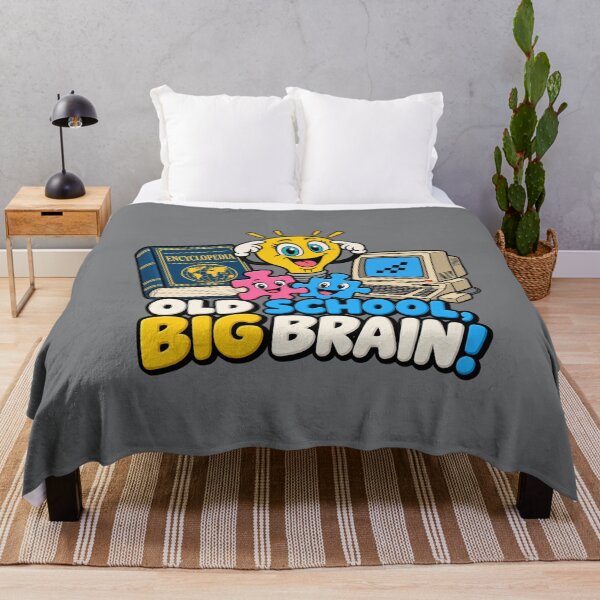 Item preview, Old School, Big Brain! Retro Geek designed and sold by Aimetoi.