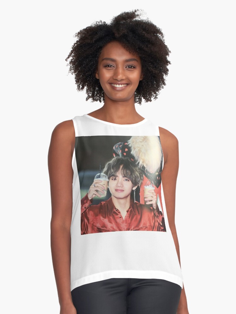 Bts V Taeyhung Handsome Sleeveless Top By Kikimini Redbubble