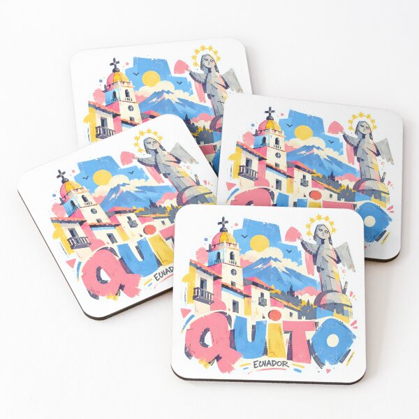 Item preview, Quito Ecuador Colorful Andean Cityscape designed and sold by EdwinkOne.