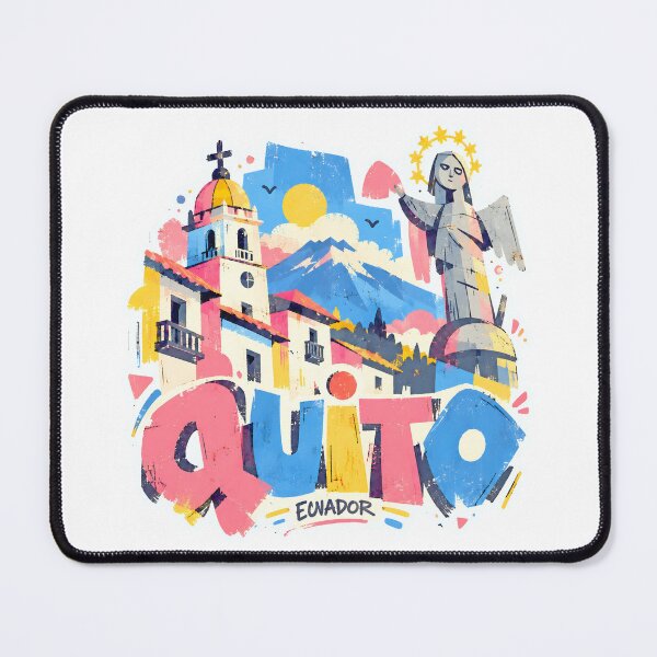 Item preview, Quito Ecuador Colorful Andean Cityscape designed and sold by EdwinkOne.