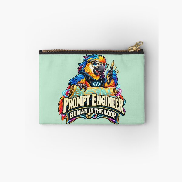 Item preview, Prompt Engineer Human in the Loop - Colorful AI Parrot designed and sold by Ink and Wink.
