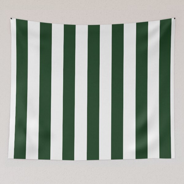 Item preview, Forest green and white vertical stripes pattern designed and sold by RishabhArts1.