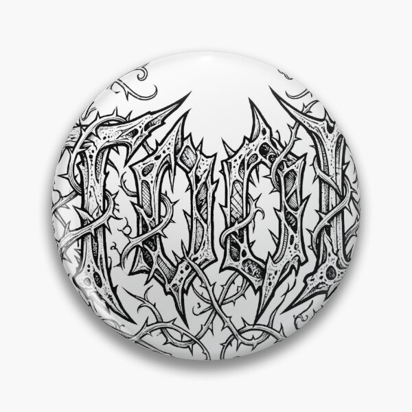 Item preview, Progressive Metal Briar Thorn Bone Typography Dark Art designed and sold by liotuba.