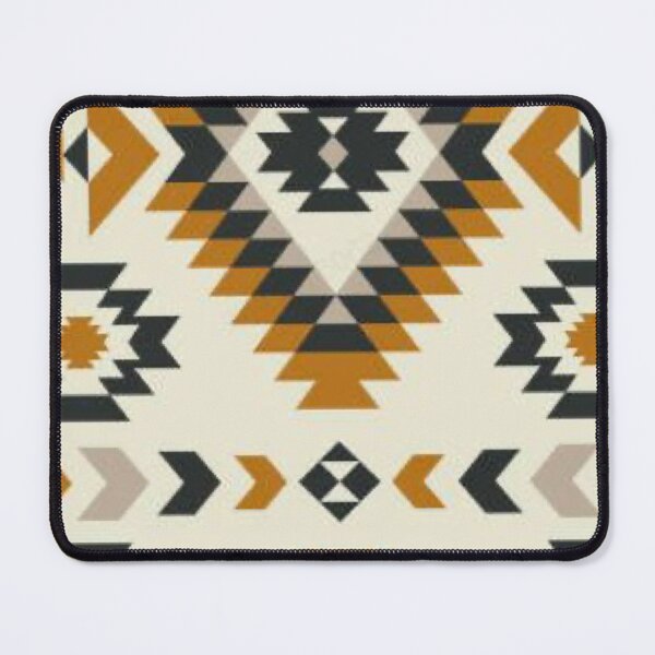 Item preview, Boho Tribal Geometric Pattern — Earthy Mustard Aztec Southwestern Vector Art designed and sold by LYAN-STORE.