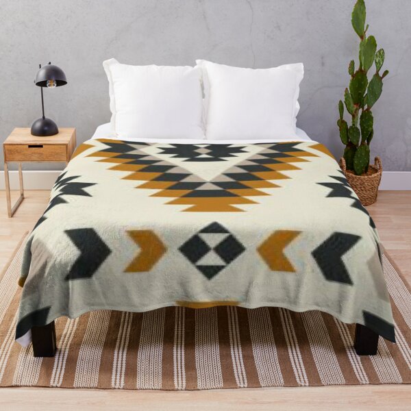 Item preview, Boho Tribal Geometric Pattern — Earthy Mustard Aztec Southwestern Vector Art designed and sold by LYAN-STORE.