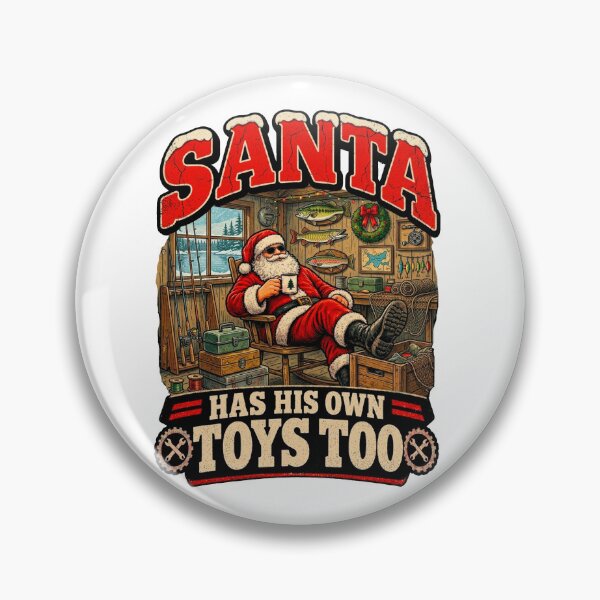 Item preview, Santa Has His Own Toys Too Fishing Christmas T-Shirt designed and sold by VladaWhat.