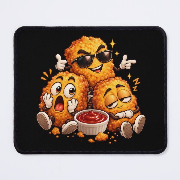 Item preview, Saucy Nugget Squad Funny Food designed and sold by Haji Kamora.