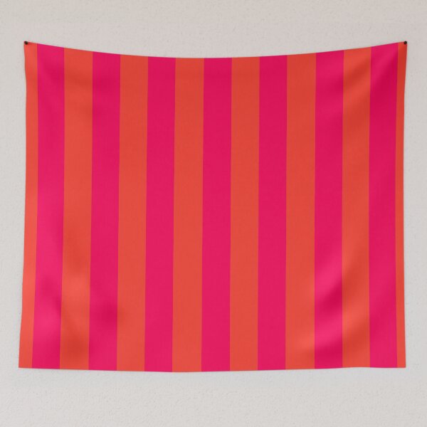 Item preview, Hot pink and orange vertical stripes pattern designed and sold by RishabhArts1.