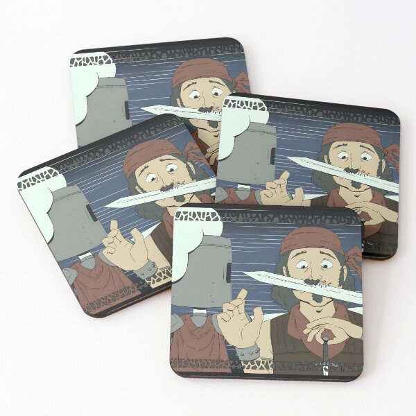 Item preview, Cousin Monty Sword Swallowing Cartoon Art designed and sold by fibiiistd.
