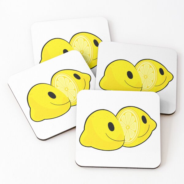 Item preview, Acid Happiness Smiling Lemon Pair designed and sold by BluebrushArt.