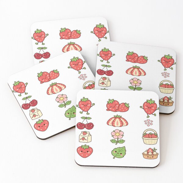 Item preview, Strawberry Cherry Love Sticker Sheet designed and sold by Stylestickers55.