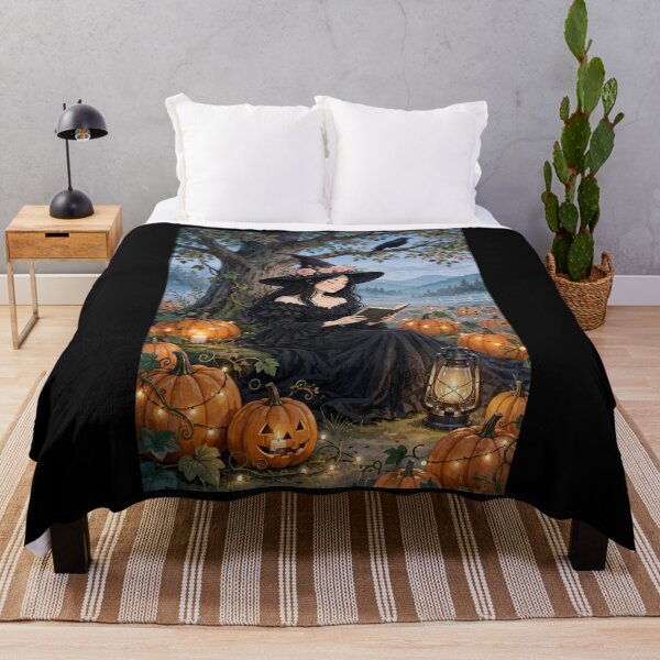 Item preview, The Witch Reading an Ancient Spellbook Beneath a Tree. designed and sold by DibujandoPorfa.