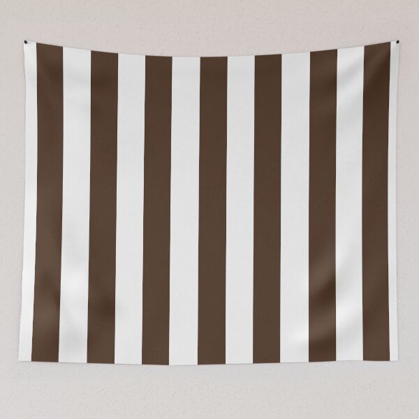 Item preview, Brown and white vertical stripes pattern designed and sold by RishabhArts1.