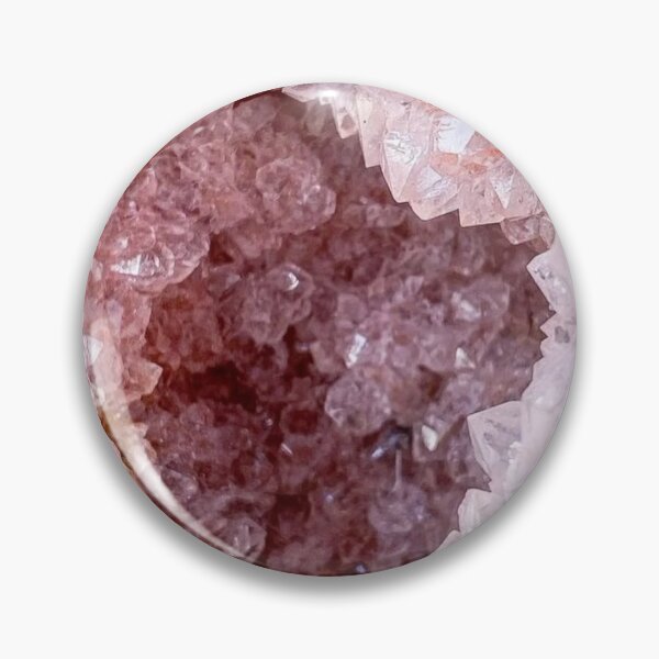 Item preview, Pink Amethyst Quartz Geode Texture — Sparkling Rose Crystal Macro Art designed and sold by LYAN-STORE.