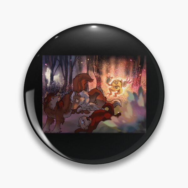Item preview, Fantasy Forest Scene with Mystical Creature and Wolves designed and sold by fibiiistd.