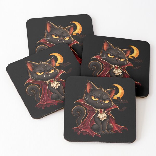 Item preview, Grumpy Vampire Cat Halloween Humor designed and sold by Haji  Kamora.