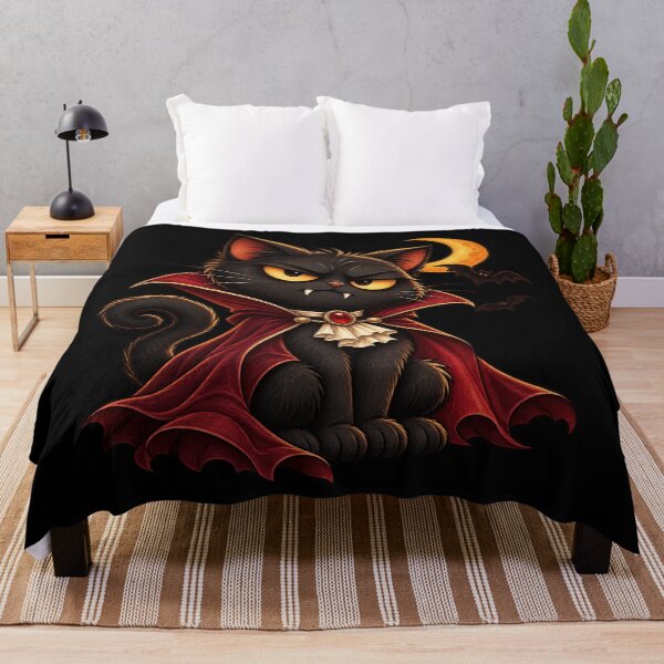 Item preview, Grumpy Vampire Cat Halloween Humor designed and sold by Haji Kamora.