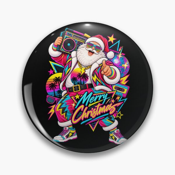 Item preview, Retro Santa Claus with Boombox for Christmas Cheer designed and sold by rafaeltto.