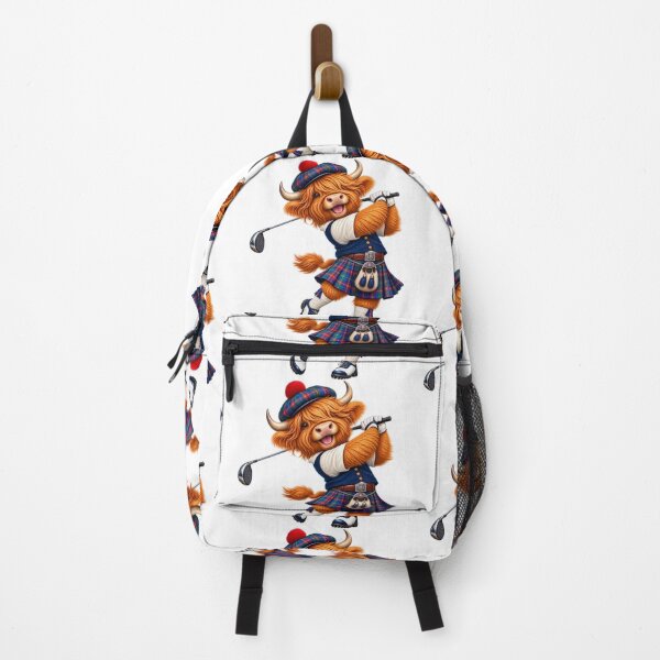 Item preview, Cute Highland Cow Golfer | Scottish Highland Coo Golfing designed and sold by MaedK.