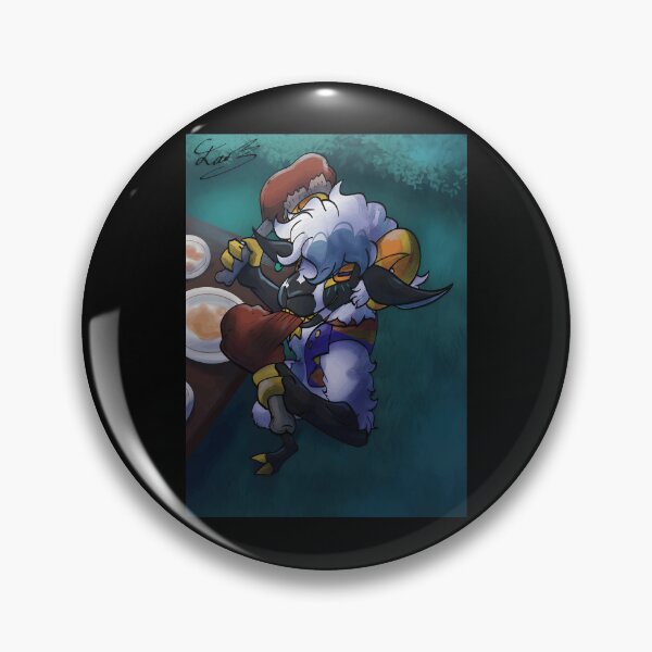 Item preview, Anthropomorphic Sheep Character Eating Meat Cartoon designed and sold by fibiiistd.