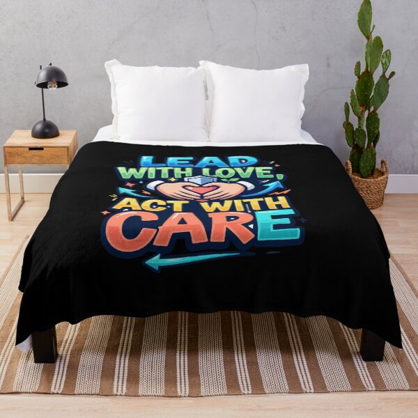 Item preview, Lead With Love Act With Care Compassion Quote Oregon School designed and sold by AmeliaShirts.