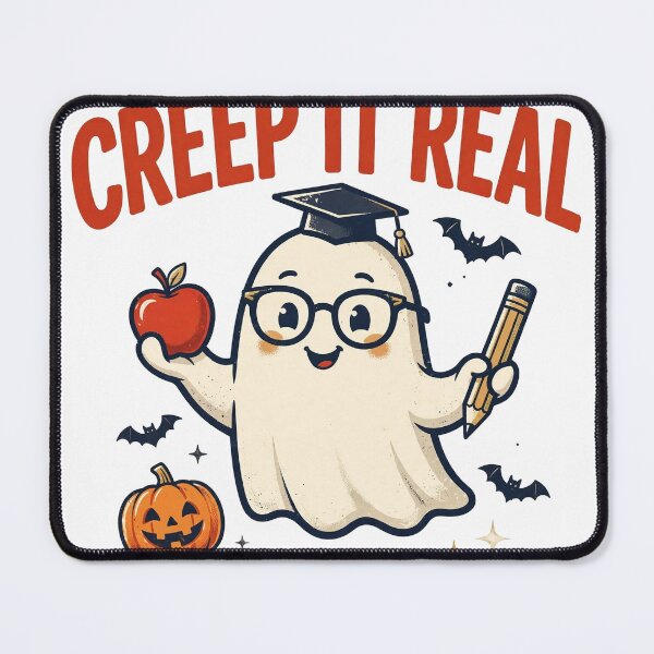 Item preview, Creep It Real — Funny Ghost Teacher Halloween Shirt — Gift for Teacher designed and sold by theStaffRoomHQ.