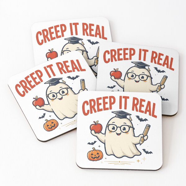 Item preview, Creep It Real — Funny Ghost Teacher Halloween Shirt — Gift for Teacher designed and sold by theStaffRoomHQ.