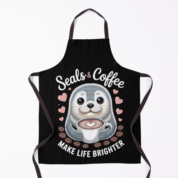 Item preview, SEALS & COFFEE MAKE LIFE BRIGHTER designed and sold by jkrphoto.