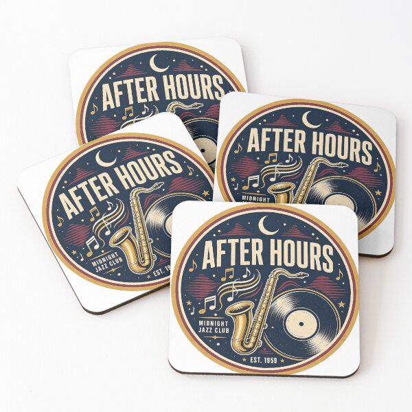 Item preview, After Hours Midnight Jazz Club - Vintage Saxophone & Vinyl Record Art designed and sold by Dogandesighn.
