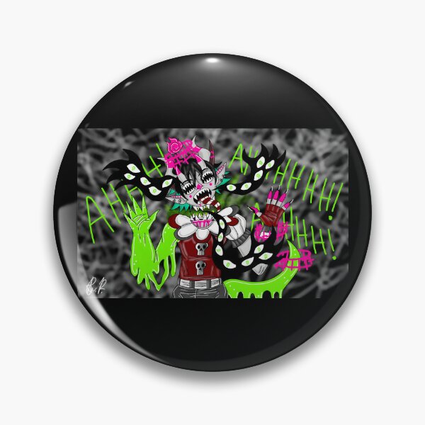 Item preview, Psychedelic Horror Demon Character with Neon Tentacles designed and sold by fibiiistd.