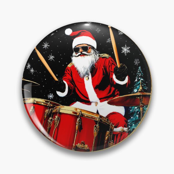 Item preview, Christmas drummer / Santa drum set designed and sold by Soulskier.