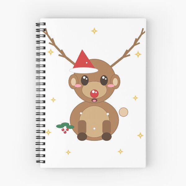 Item preview, Cute Kawaii Reindeer Character Sticker Christmas Holiday Art designed and sold by PRIME4YOU.