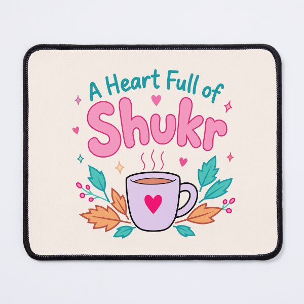Item preview, Autumn Coffee Mug Gratitude Art Heart Full Shukr designed and sold by Ink Ripple Studio.