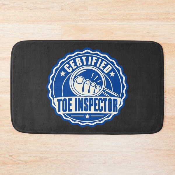 Item preview, Certified Toe Inspector - Funny Foot Inspection Badge designed and sold by Bernd Friese.