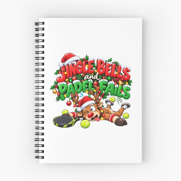Item preview, Jingle Bells and Padel Fails Funny Padel Christmas  designed and sold by WeirdlyMild.